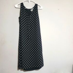 Old Navy Black and White Polka Dot Midi‎ Dress Sz 12 Large